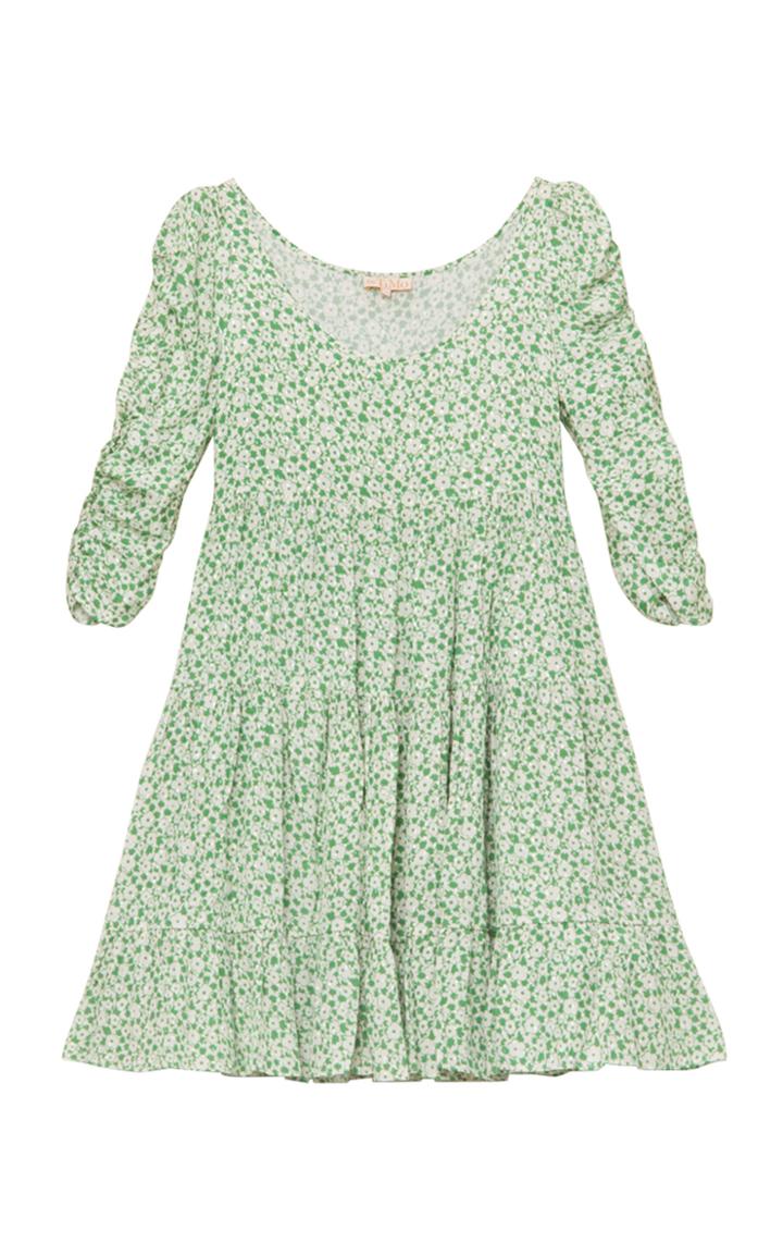 Moda Operandi Bytimo Ruched Printed Georgette Mini Dress