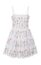 Moda Operandi Agua By Agua Bendita Lima Enredadera Embroidered Mini Dress Size: S