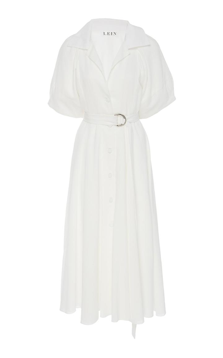 Lein Austin's Button-down Cotton Midi Dress