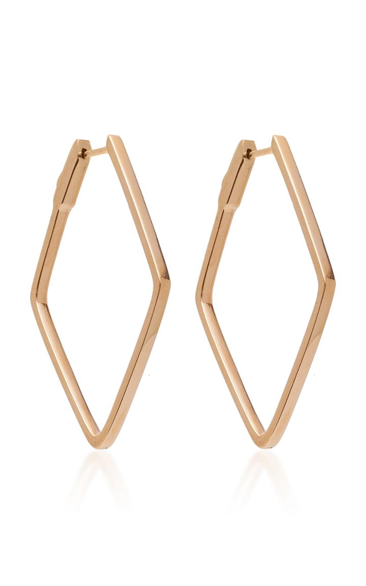 Anita Ko Plain Diamond Shaped Hoops