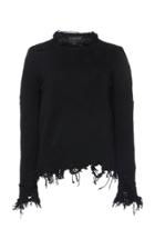 Etro Distressed Logo-embroidered Sweater