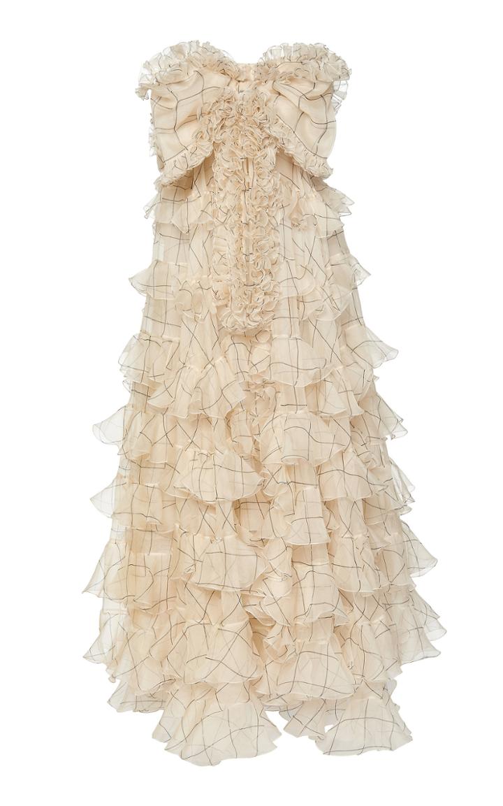 Moda Operandi Giambattista Valli Checked Asymmetric Dress Size: 40