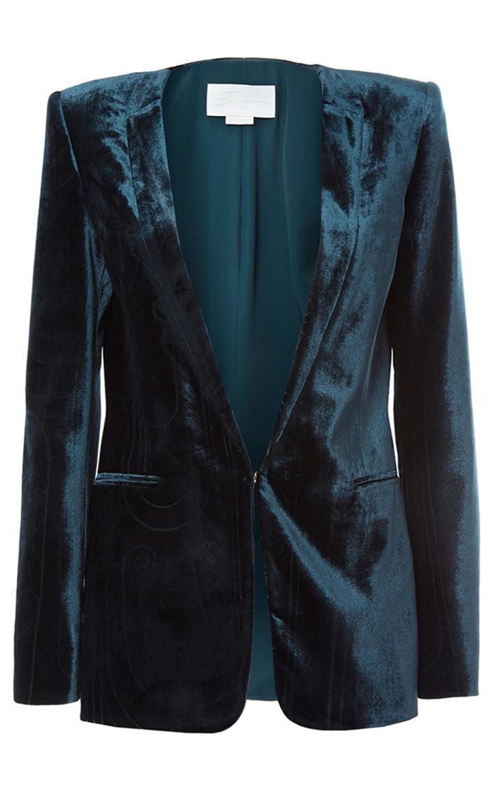 Genny Velour Blazer
