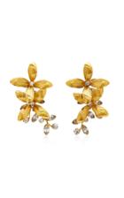 Jennifer Behr Layla Gold-plated Brass Swarovski Crystal Earrings