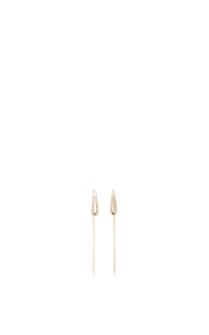 Jade Trau 14k Yellow Gold Eyelet Hoop Earrings