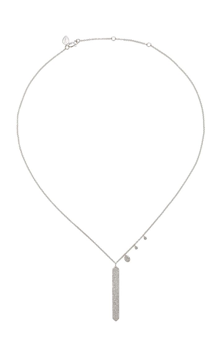 Meira T 14k White Gold Diamond Necklace