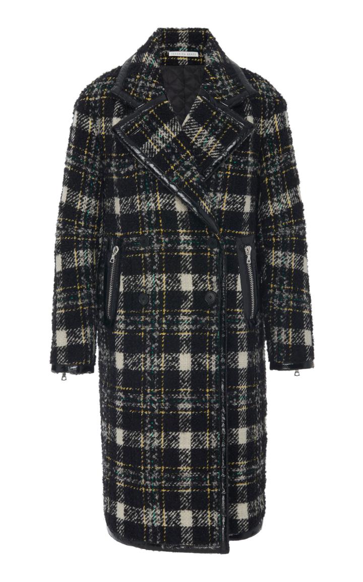 Veronica Beard Eastwind Oversized Double-breasted Plaid Coat