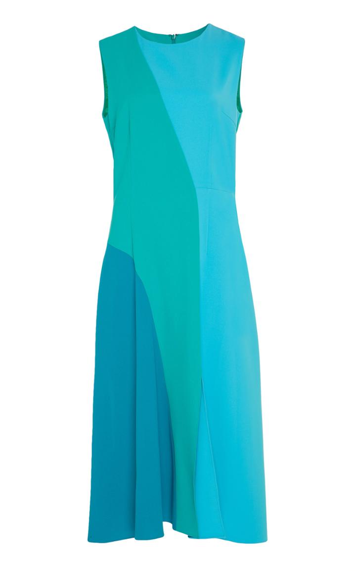 Goen.j Sleeveless Color Block Midi Dress