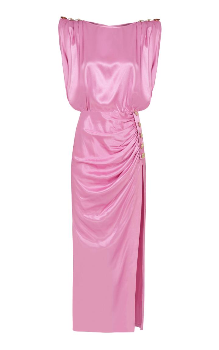 Moda Operandi Raisa Vanessa Draped Satin Dress