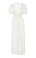 The Attico Floral-jacquard Maxi Dress