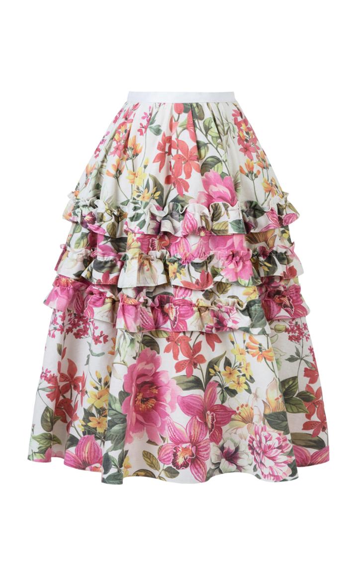 Bambah Lotus Linen Skirt