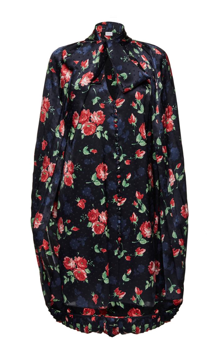 Magda Butrym Uluru Floral Cape Dress