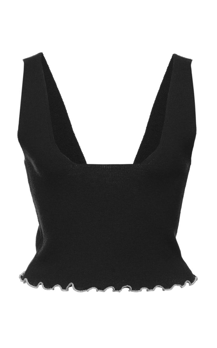 Moda Operandi Victor Glemaud Lettuce Edge Merino Wool Tank Top Size: Xs
