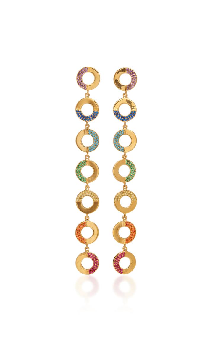 Moda Operandi Joanna Laura Constantine Tribale Gold-plated Crystal Earrings