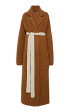 Moda Operandi Joseph Oversized Belted Ribbed-knit Wool-blend Coat