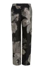Moda Operandi Libertine Night Flower Metallic Jacquard Narrow Trousers