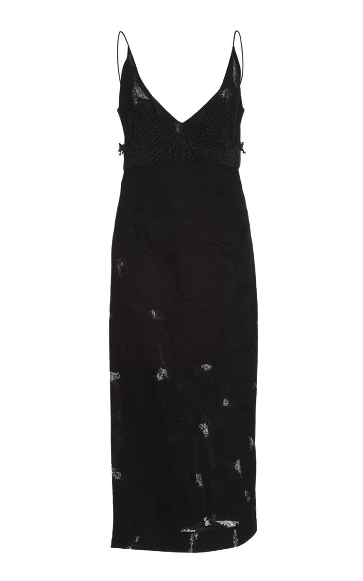 Christopher Esber Sleeveless Beaded Lace Dress