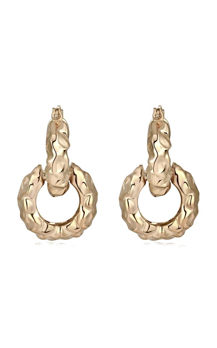 Moda Operandi Emili Arianne Gold-plated Linked Hoop Earrings