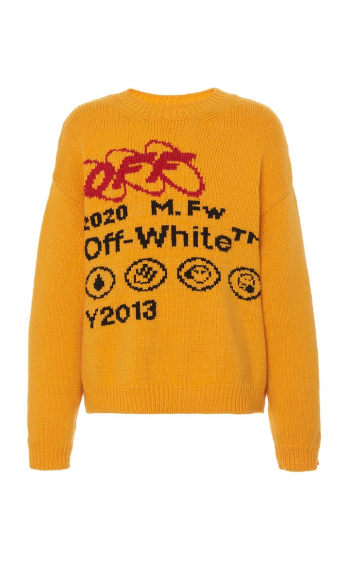 Off-white C/o Virgil Abloh Indust Y013 Bonded Knit Crewneck