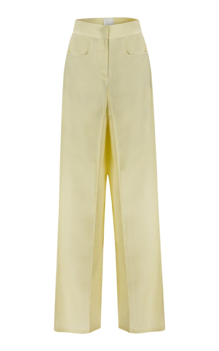 Moda Operandi Bevza Linen Wide-leg Square Pants