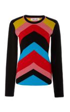Diane Von Furstenberg Crewneck Rainbow Sweater