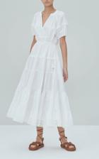 Moda Operandi Alexis Raissa Tiered Cotton Midi Dress