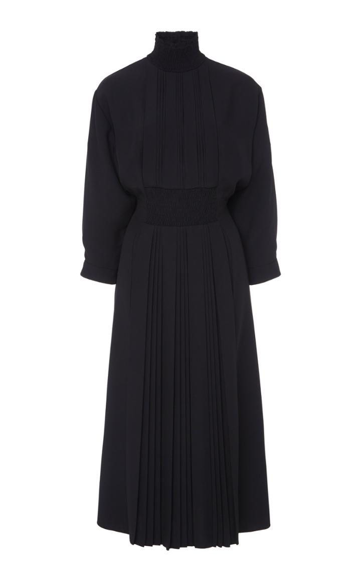 Prada Smocked Midi Dress