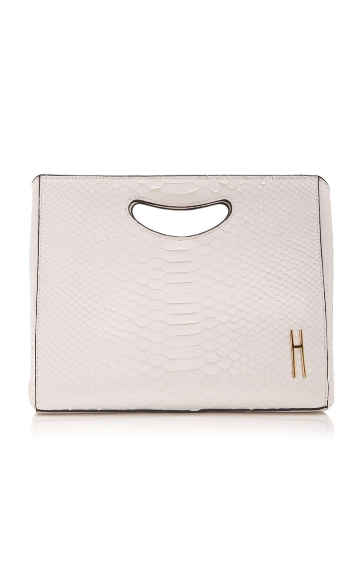 Hayward 1712 Glazed Python Basket Bag