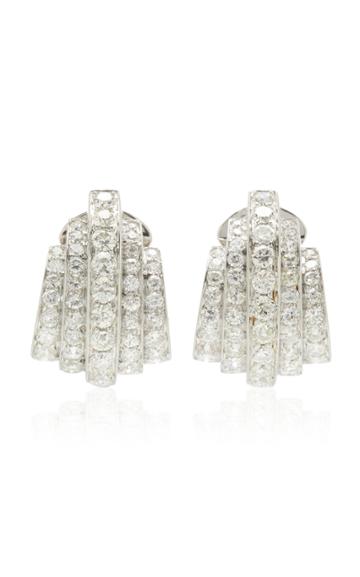 Moda Operandi Stephen Russell One Of A Kind Platinum & Diamond Earrings