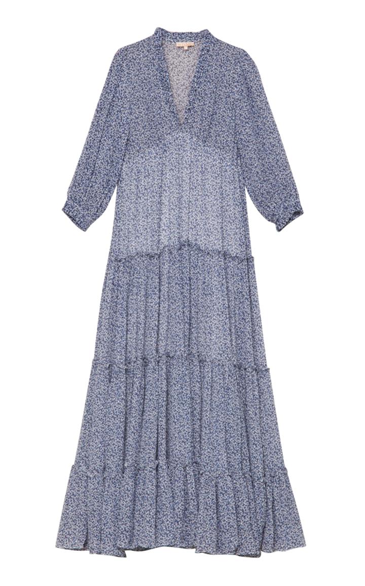Moda Operandi Bytimo Tiered Printed Georgette Maxi Dress