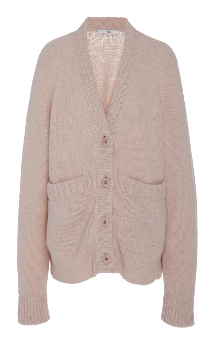 Tibi Cozette Alpaca Sweater Raglan Sleeve Easy-cozy Car