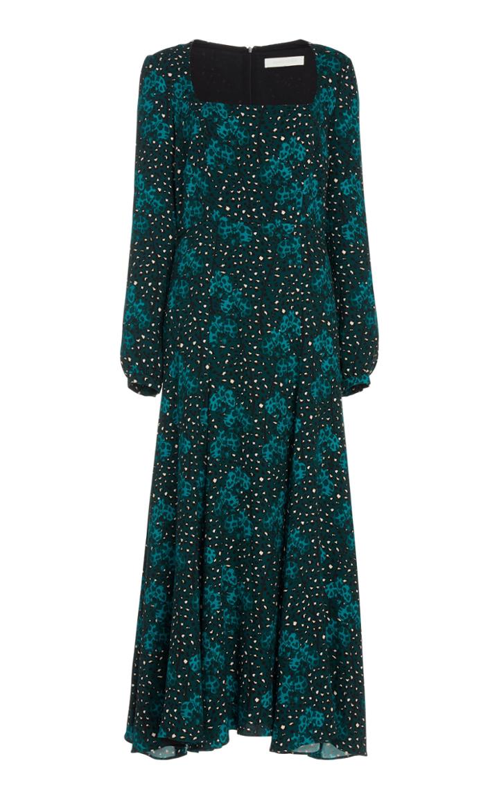 Borgo De Nor Annabella Heavy Crepe Maxi Dress