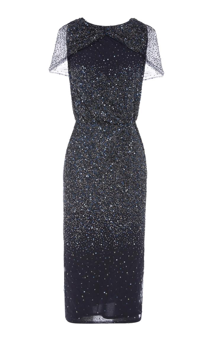 Rachel Gilbert Idalia Draped Neckline Dress