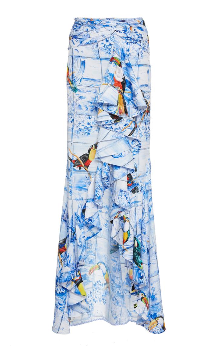 Stella Jean Printed Assymetrical Skirt