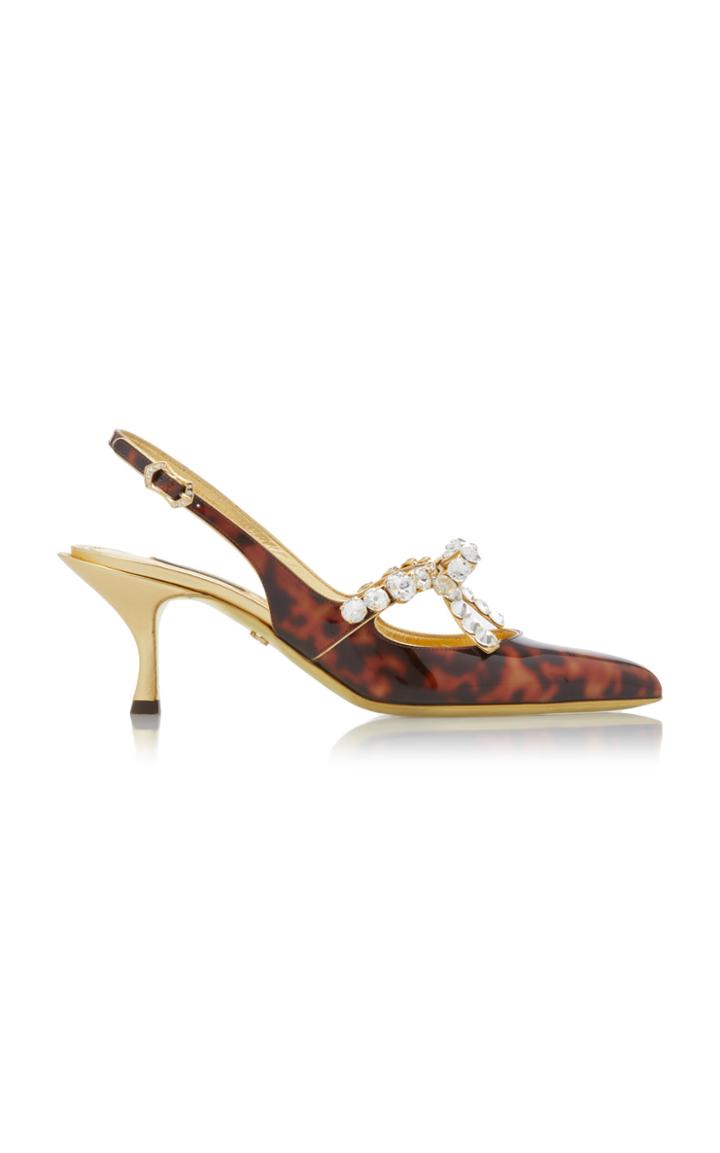Dolce & Gabbana Tortoise-effect Kitten Heels