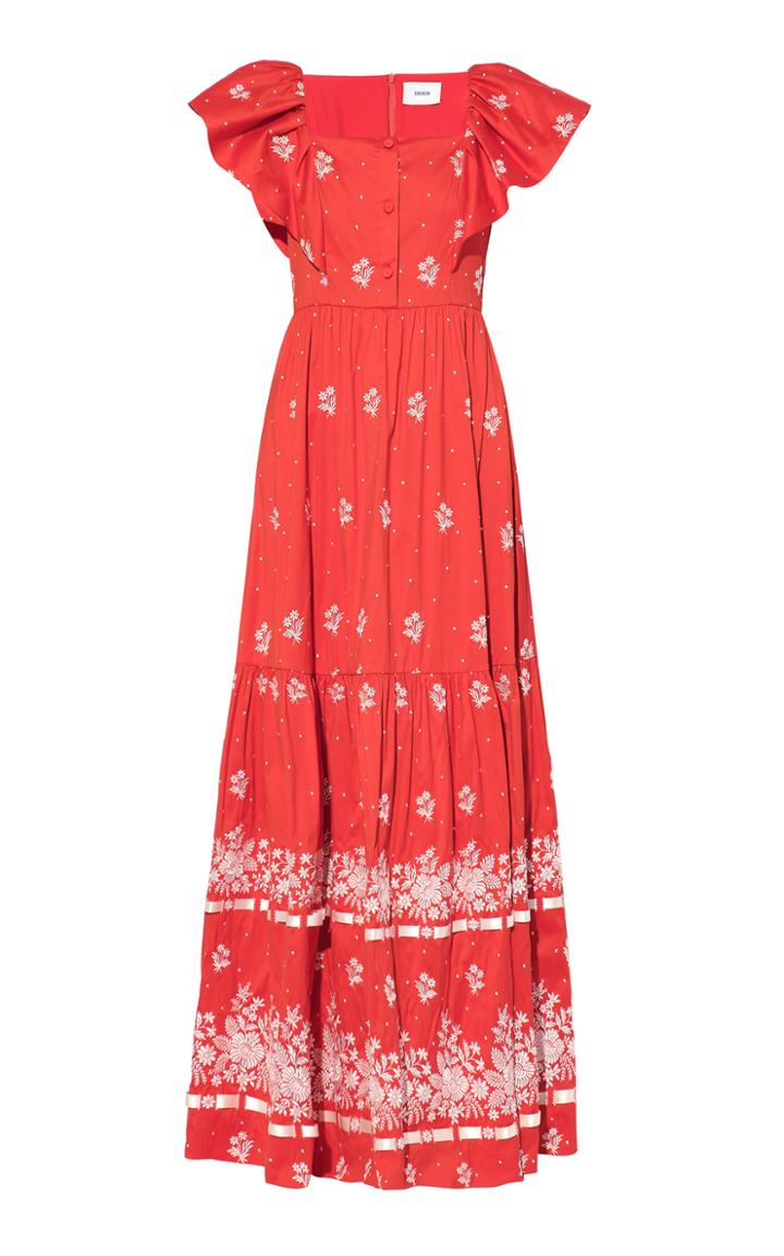 Moda Operandi Erdem Colinette Cotton-blend Maxi Dress