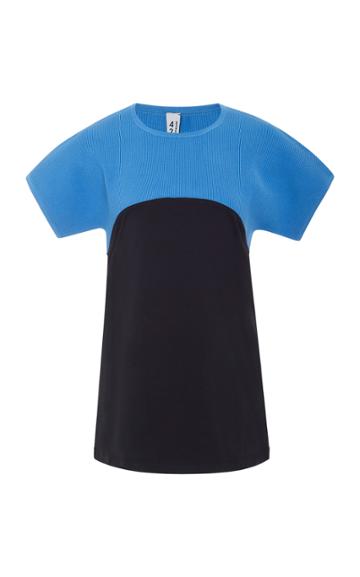 4254 Sport Two-tone Knitted Tee
