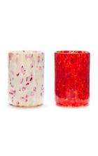 Stories Of Italy Macchia Su Macchia Red And White Set Of 2 Glasses