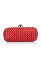 Bottega Veneta Stretch Knot Impero Satin Clutch