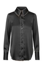 Moda Operandi Stine Goya James Satin Button-down Top