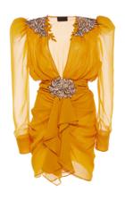 Dundas Embroidered Chiffon Dress