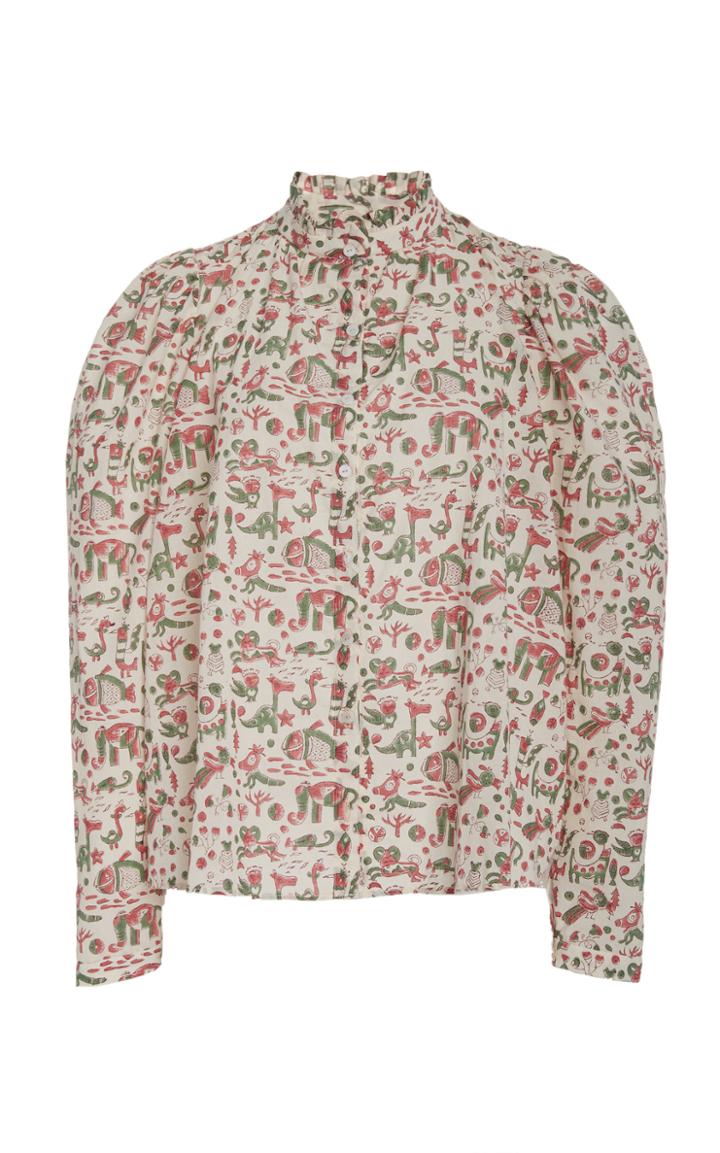 Moda Operandi Alix Of Bohemia Annbel Anamalia Printed Cotton Blouse