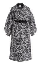 Moda Operandi Huishan Zhang Ira Belted Sequin-embellished Silk Coat