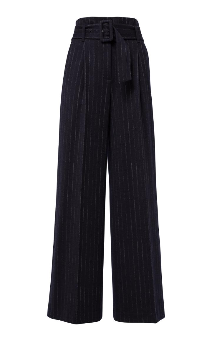 Moda Operandi Dorothee Schumacher Classic Twist Pinstripe Wool-blend Pants