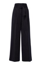 Moda Operandi Dorothee Schumacher Classic Twist Pinstripe Wool-blend Pants