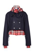 Monse Cropped Wool Peacoat