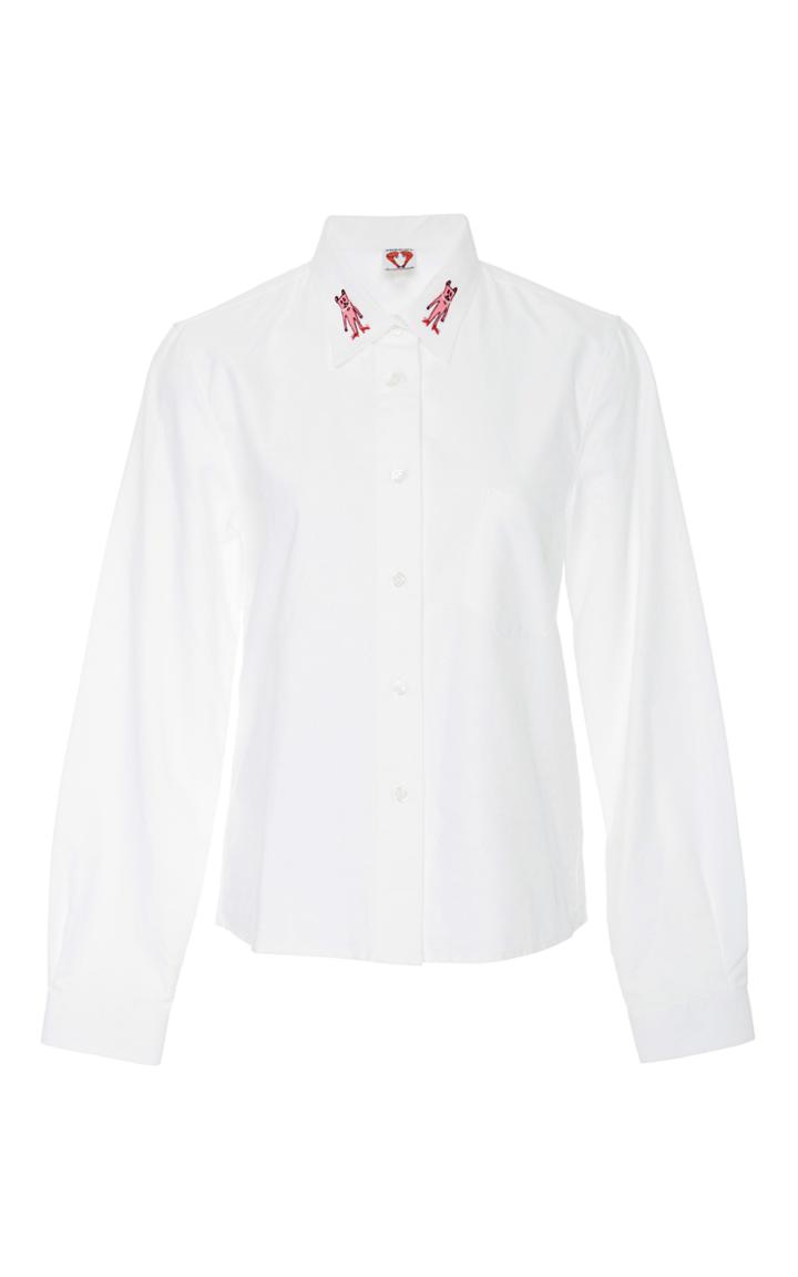 Shrimps Wonky Embroidered Shirt