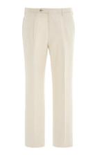 Camoshita Pleated Silk And Linen-blend Trousers