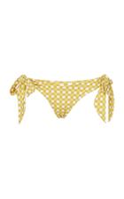 Silvia Tcherassi Gingham-patterned Gullian Bikini Bottom