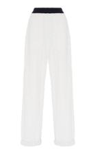 Balmain Quilted Contrast Waistband Pant